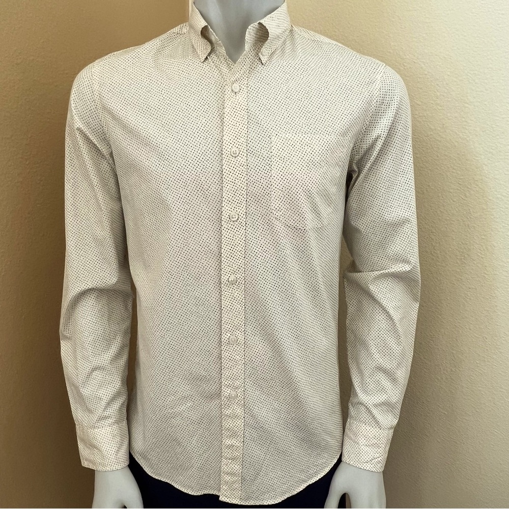 J. Crew Secret Wash Slim Stretch Pattern Long Sleeve Button Down Pocket Shirt